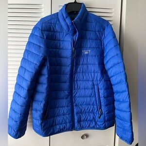 Chaps Foldable Blue Puffer Jacket, Men’s Size XL